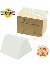 UBANTE Hot Melt Glue Sticks / All Purpose Stick Mini Glue Sticks - All Temperature-Clear 5/16"D, 4"L Glue Stick-100 Sticks per box