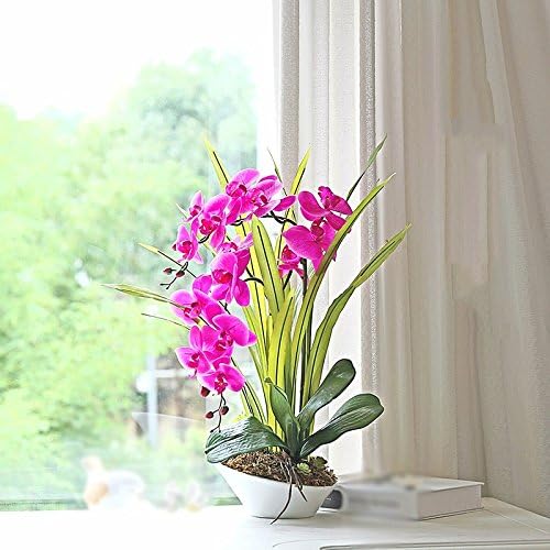 GBHNJ Butterfly Orchid False Sets Immortal Decor Artificial 35X25X55Cm Purple