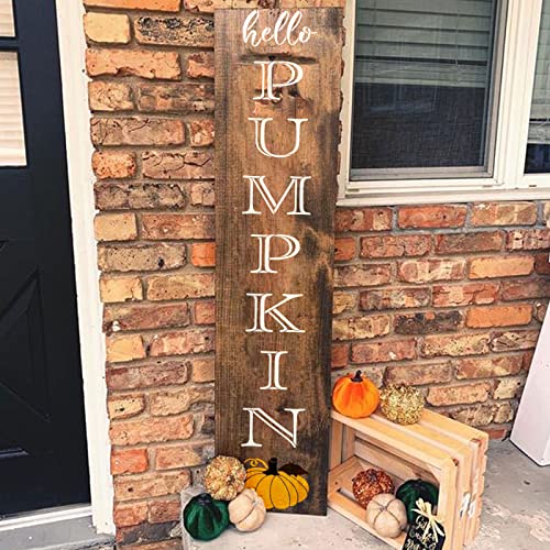 10 PCS Fall Stencils for Painting on Wood,Reusable Hello Pumpkin and Hello Fall Porch Sign Stencils, Thanksgiving Stencils of DIY Autumn Decoration