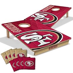 YouTheFan NFL 2’ x 3’ Wood Cornhole Game with