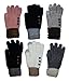 Women's Fleece Lined Acrylic Magic Glove with Touchscreen Technology 6 Pair
