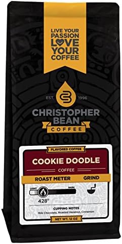 Cookie Doodle Flavored Coffee,(Regular Ground) 100% Arabica, No Sugar, No Fats, Made with Non-GMO Flavorings, 12-Ounce Bag of Regular Ground Coffee – Christopher Bean Coffee