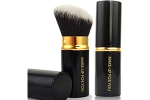 Retractable Blush Foundation Powder Cosmetic Makeup Brush Kit Clever