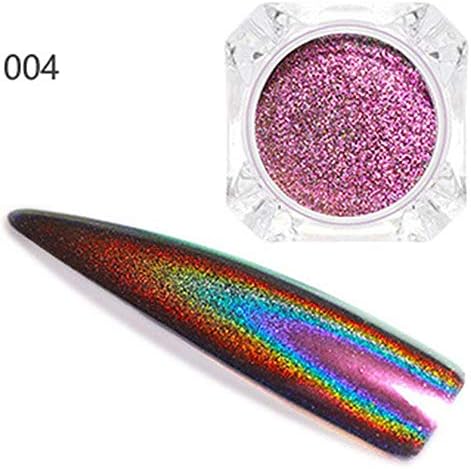 Eonway Decoration Holo Peacock Mirror Dust Holographic Nail Glitter Laser Powder Nail Art
