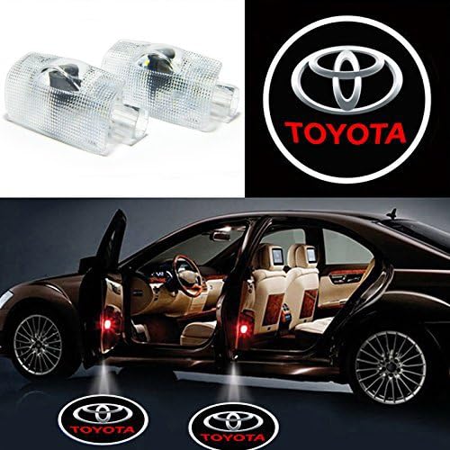 TaiFuMaoYi 2 Pcs Wireless Car Door Led Welcome Laser Projector Logo Light Ghost Shadow Light Lamp for TOYOTA Land Cruiser/Prado/Sequoia - Car Model #1
