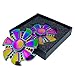 Peak level Hand Spinner Fidget EDC ADHD Focus Toy Ultra Durable High Speed 1-5 Min Spins Precision Kirsite (Rainbow -A)