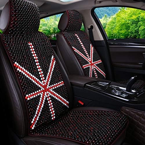 カーシートカバー健康ボディクッションシート四季手ステッチ木製ビーズパッド 快適で通気性があり ほとんどの5人乗りの車に適しています