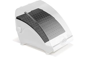 Black Dental Bur Block 142 Holes Bur Box Bur Holder, Annhua Dental Bur Organizer Plastic with Cover Case for Needle, Bur, File