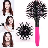 ReNext 3D Spherical Comb Japan Lucky Bomb Curl Full Round Hot Curling Styling Brush for Girls and Women