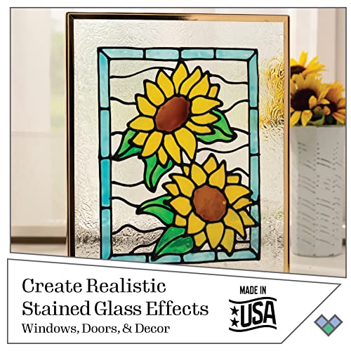 Gallery Glass Liquid Leading, Black 8 fl oz Leading Perfect For Stained