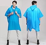 Loritta 2 Pack Adult Bicycle Bike Rain Coat Hooded Rain Poncho with Snaps
