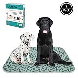 rocket & rex Washable Dog Pee Pads. Dog Training Pads, Waterproof, Reusable Dog Pee Pads. Leak-Proof and Absorbent Puppy Pee Pads. Whelping, Puppy Travel Pads, Dog Bowl Mat.