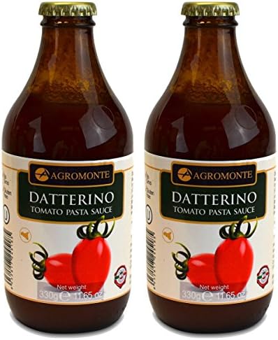Agromonte Authentic Italian Datterino Pasta Sauce Certified Kosher 11.65 oz 2 pack