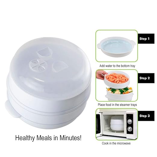 Haodan electronics Nivel 2 Microondas Vapor del alimento Libre de ...