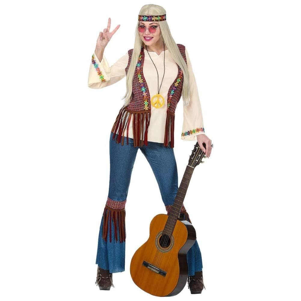 Widmann Fancy Dress Costume Womens Ladies Sexy Lady Hippie Adult 60s 70s Outfit L