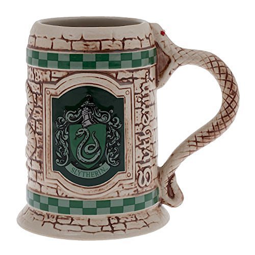 Wizarding World of Harry Potter : Sculpted Ceramic Slytherin Stein Mug Cup