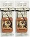 Yankee Candle Leather Car Jar Air Freshener (3 Pack) - Pair