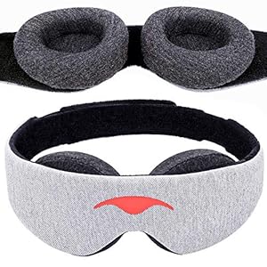 Manta Sleep Mask – 100% Blackout Eye Mask – Zero Eye Pressure – Adjustable Eye Cups – Guaranteed Deepest-Possible Rest – Perfect Sleeping Mask for Light Sleepers, Travelers, Midday Nappers