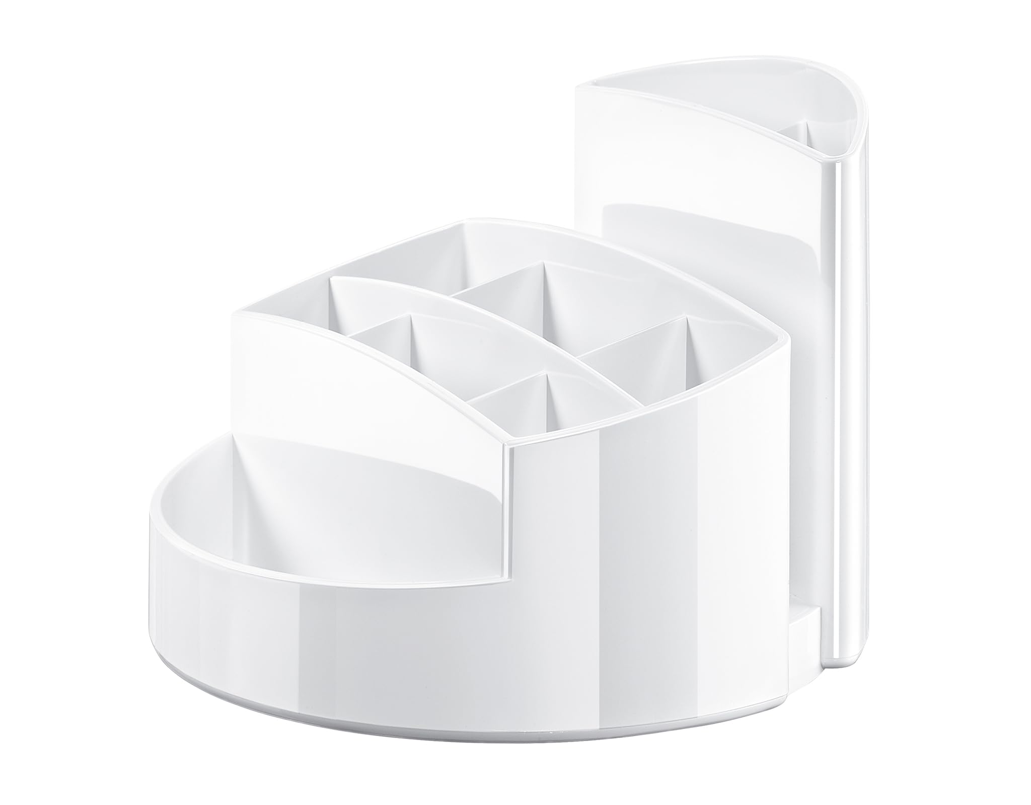 HAN 17460-12, RONDO Desk tidy. Elegant, glossy, premium quality with 9 compartments, white