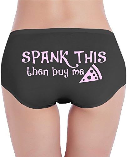 Spank This Then Buy Me Pizza Womens Sexy Boxer Briefs Breathable Fashionable Sexy Underwear