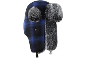 ASWER Trapper Warm Russian Trooper Hat Winter Skiing Cap Women Men Windproof