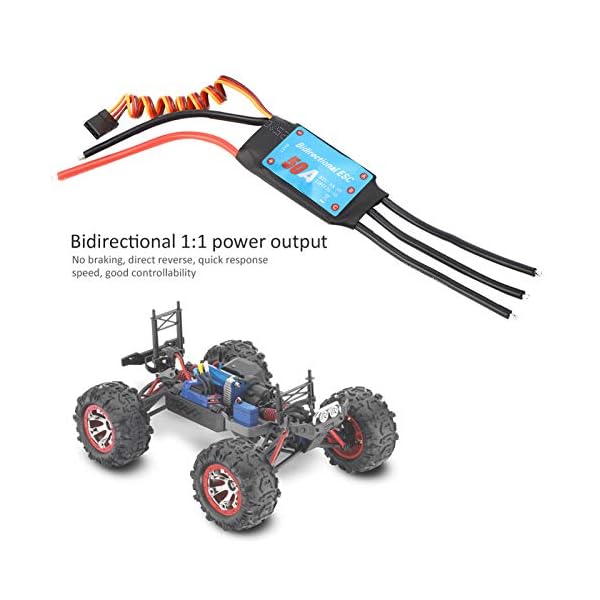 GXX Ausgangsfernbedienungsfahrzeug Zweiwege-Bürstenloser ESC RC Elektronischer Geschwindigkeitsregler Für RC-Auto Schiff… – Bild 4
