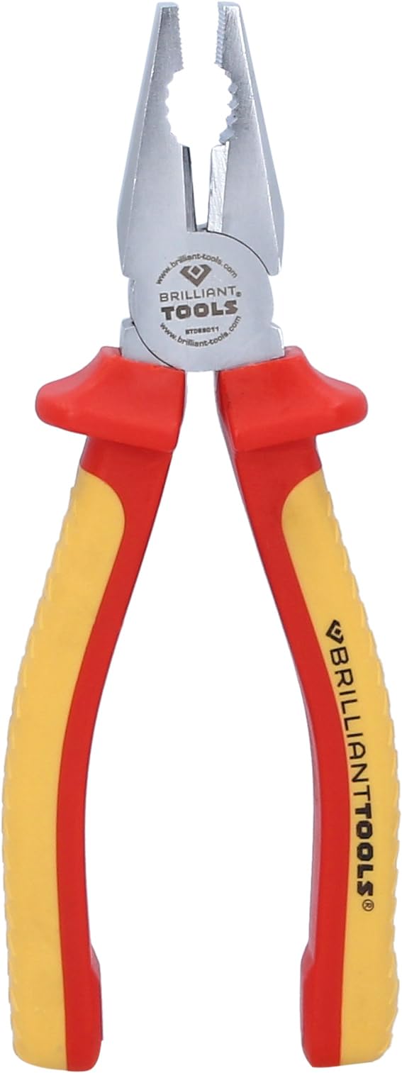BRLLIANT TOOLS Brilliant BT068011 VDE Combination Pliers [Powered by KS Tools]
