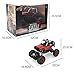 SZJJX RC Cars 1/18 Scale 4WD High Speed Vehicle 12MPH+ 2.4Ghz Radio Remote Control Off Road Racing Monster Trucks Fast Electric Race Desert Buggy with LED Light Vision Metal Shell Red