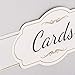 Merry Expressions Silver Card Box for Wedding Reception, Birthday, Graduation, Sweet 16, Bridal & Baby Shower Party - Large 10