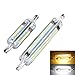 CTKcom R7S Silicone 5W 78mm LED Bulbs(2 Pack) - J78mm Double Ended R7S SMD 2835 LED Light Bulb White 6000K,R7S Flood Lights Quartz Tube Lamps Energy Saving Replace Halogen Light,AC110V,2 Pack