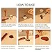Outus Manuscript Sealing Wax Sticks without Wicks with Spoon and Candles for Envelops Postage Letter, 8 Pieces Totally (Gold)