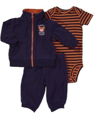 Carter's Baby Boys Microfleece 3 Piece Cardigan Set