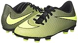 NIKE Jr. Bravata II (FG) Firm-Ground Soccer Cleat Black/Volt Size 3 M US
