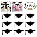 OUNONA 12pcs Cake Toppers for Graduation 2017 Graduation Cupcake Decorations