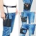 Fullmosa Drop Leg Holster, Concealed Carry Thigh Gun Holster Tactical Airsoft Handgun Pistol Holster for Women Men Adjustable Left/Right Hand with Mag Pouch -QS