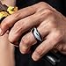 ThunderFit Silicone Wedding Rings for Men, Rubber Engagement Bands 8.7mm Wide 2.5mm Thick - 1/2/3/4/5/6/7/12/16 Variety Multipack (Pack E - Size 7.5-8 (18.2mm))