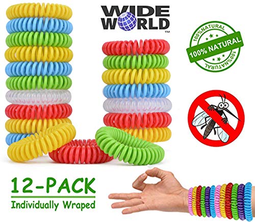 Mosquito Repellent Bracelets - [320Hrs of Protection] Natural Indoor and Outdoor Insect Repel for Adults and Babies - Pest Control Bug Repeller Band - Works for Man Woman Kid Children Teenager