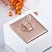 OUXi Sterling Silver Heart Band Statement Ring with Cubic Zirconia Jewelry for Women