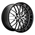Konig Lace Black Wheel with Machined Face (17x7"/5x100mm)