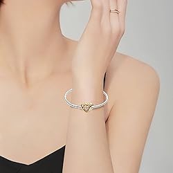 LUXILLA Gold Plated Radiant Heart & Floating Stone