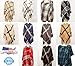 2PLY 100% Cashmere Blanket Oversized Scarf OS Tartan Nova Check Scotland Wool Plaid (Beige Camel Nova Tartan Check Plaid)