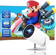 Mini HY300 Projetor Portatil 5G Wifi 6 Bluetooth 5.0 Android 11, Projetor 4K 1080P Full HD Suporte 8000 Lumens