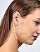 F-U Star Hoop Earrings Large Geometric Dangle Hoops Earrings Silver Plated Fashion Earrings Women