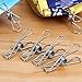 Axe Sickle 3.3 inch Stainless Steel Wire Clip 12pcs Utility Clip Pins Hanging Clip Office Fastener, Metal Wire Clip for Clothes Socks Drying.
