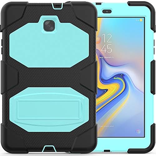 Angelan Galaxy Tab A 8.0 Case 2018, Three Layer Heavy Duty Rugged Full-Body Protective Case Cover with Kickstand for Samsung Galaxy Tab A 8.0 2018 SM-T387 Verizon/Sprint/T-Mobile,Sky Blue
