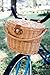 Boardwalk Bike Co.. - Wicker Bike Basket for Cruisers, Good for Dogs, Picnics, Schwinn, Women Bicycle Front Accessory