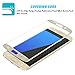 Samsung S7 Edge Screen Protector, TWOBIU(TM) Clear Tempered Glass Covering Edge 9H Hardness HD Anti Bubble (Gold)