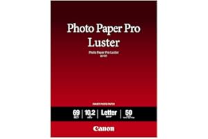 Canon LU-101 LTR(50) Luster Photo Paper Letter, 50 Sheets (LU-101 LTR)