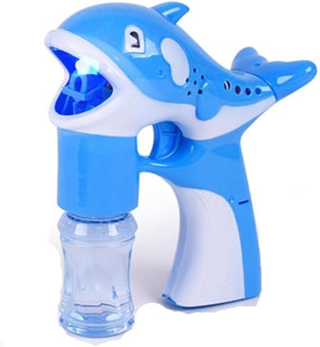 Amazon Cenda バブルガン銃 しゃぼんだま 電動可愛いピンクブルーイルカバブルガン銃 ドルフィン型シャボン玉 光るライト音楽付き 子ども幼児おもちゃ ピンク ブルー ランダムに出す シャボン玉セット おもちゃ