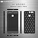 Huawei P9 Case, Landee Soft TPU Shock Absorption and Carbon Fiber Design Silicone Case for Huawei P9 (Gray)